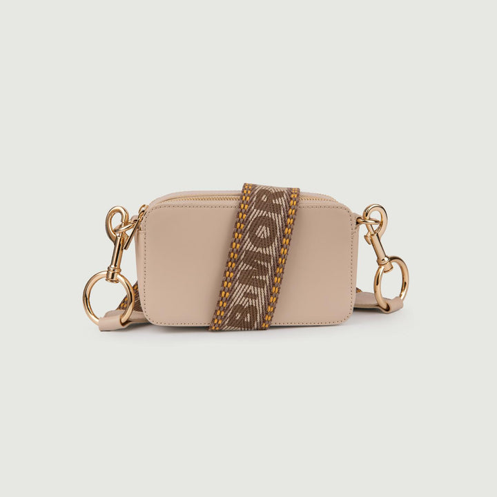 BORSA A TRACOLLA IN PELLE CAPPUCCINO CON DOPPIA TASCA YOURS CAPPUCCINO BIMOR 