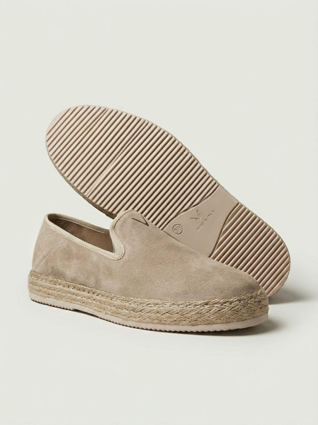 Espadrillas in pelle scamosciata sabbia ESP SAB V2 