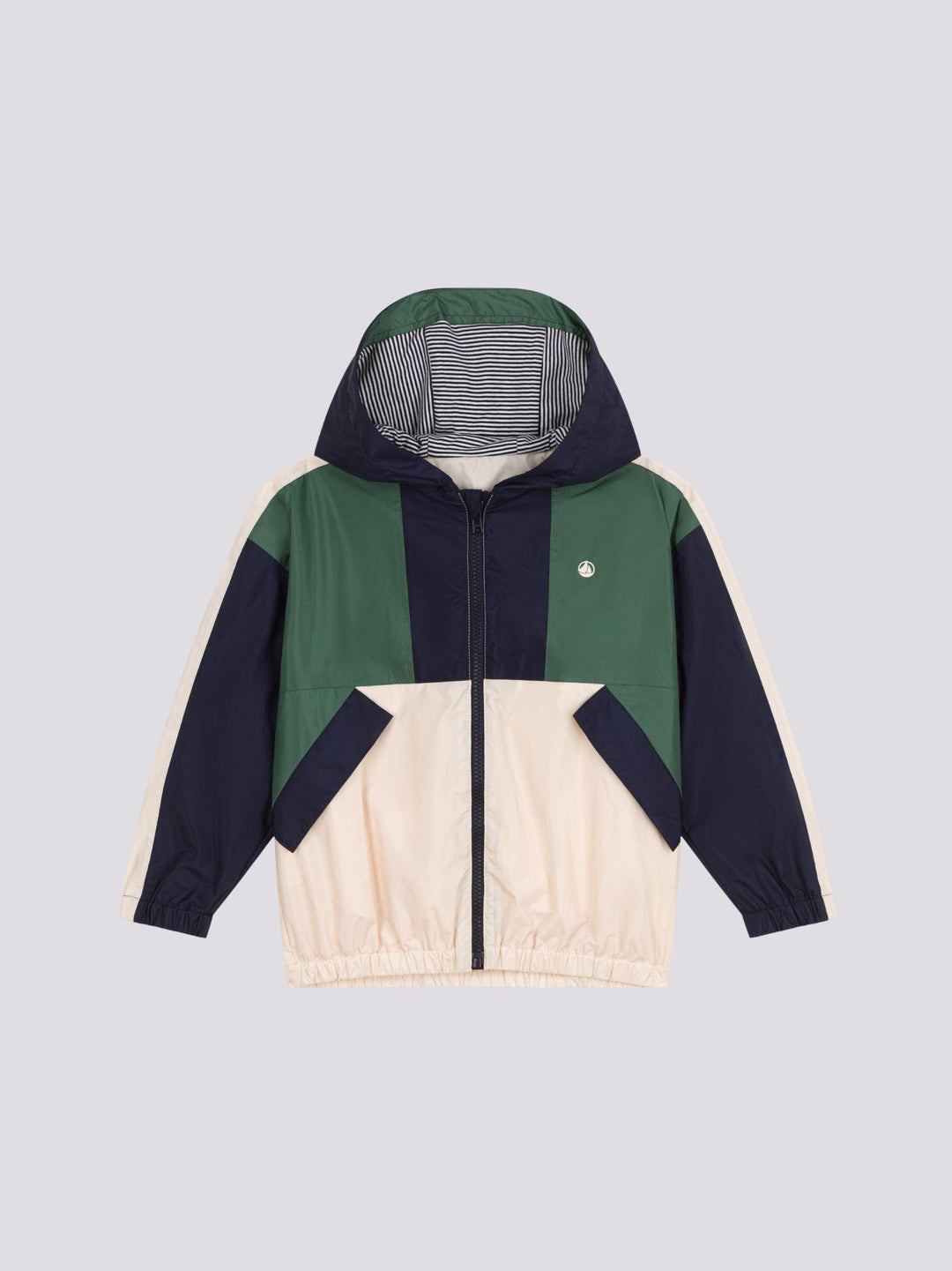 GIACCA A VENTO COLOR BLOCK BAMBINO A09LG 01 PETIT BATEAU 