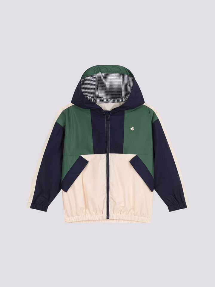 GIACCA A VENTO COLOR BLOCK BAMBINO A09LG 01 PETIT BATEAU 