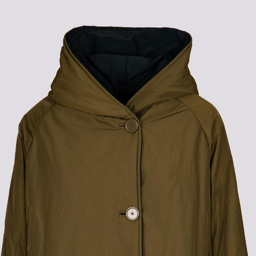 IMPERMEABILE REVERSIBILE WATER REPELLENT VERDE E NERO 9410 7790 OOFWEAR 