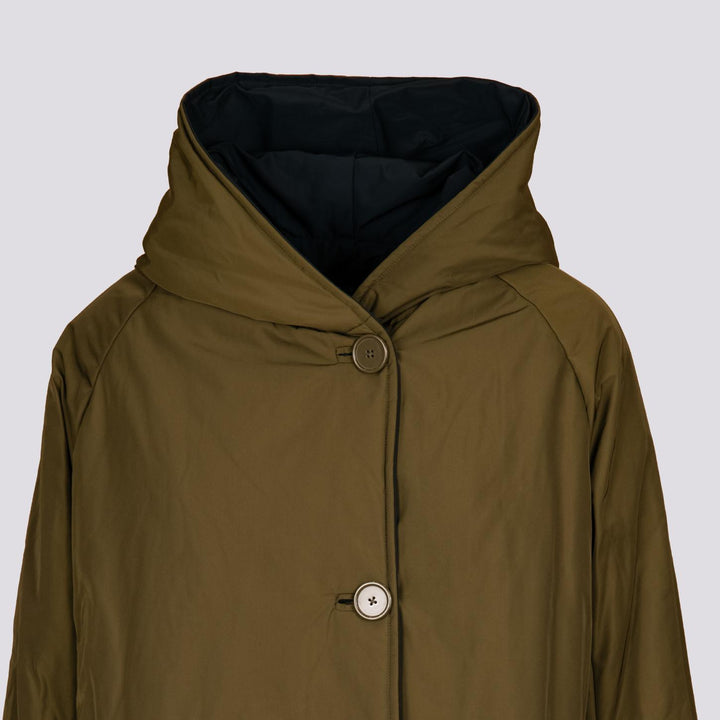 IMPERMEABILE REVERSIBILE WATER REPELLENT VERDE E NERO 9410 7790 OOFWEAR 