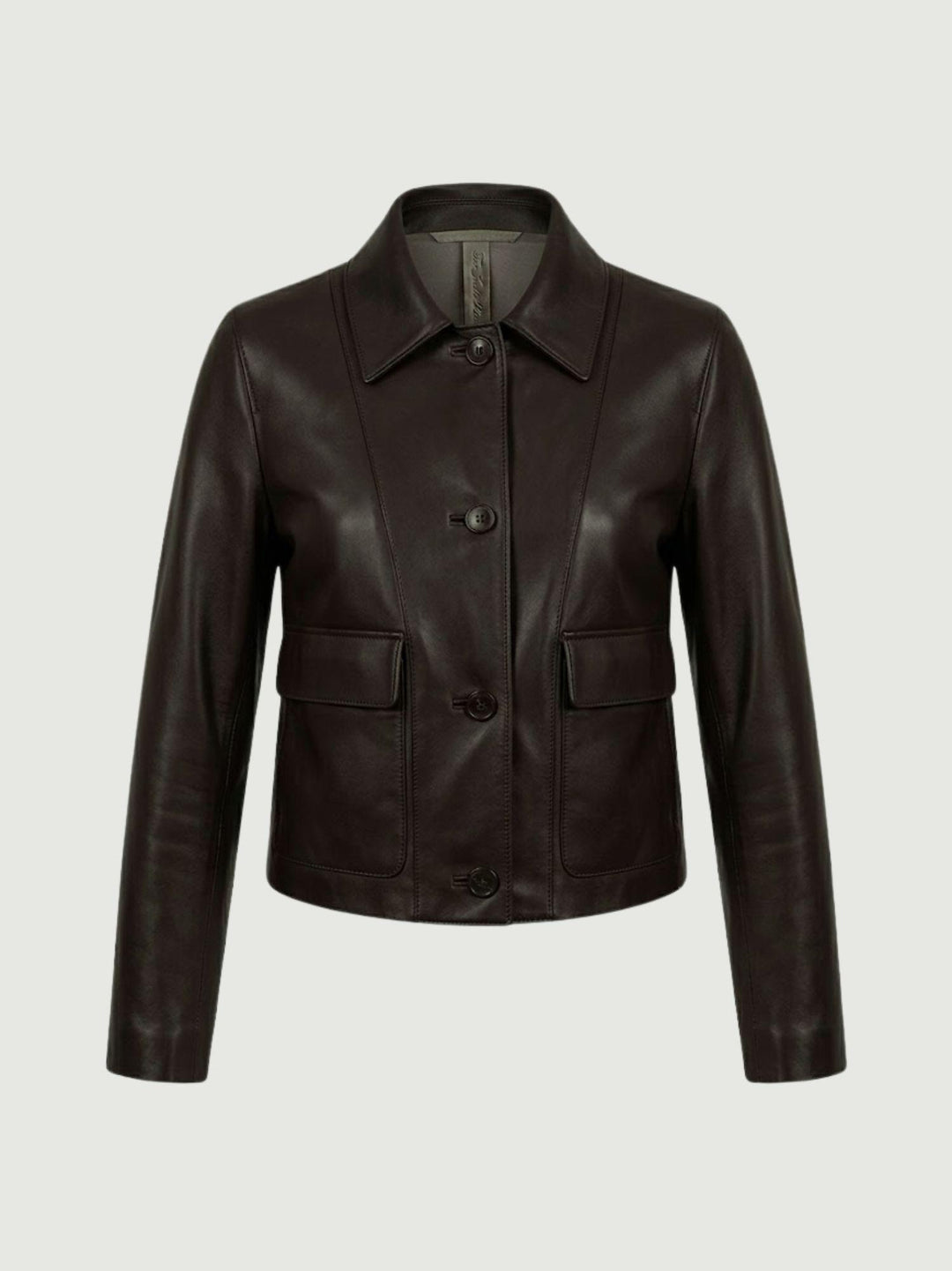 Giacca Malaga in nappa bonded marrone scuro MALAGA 06 JACK LEATHER 
