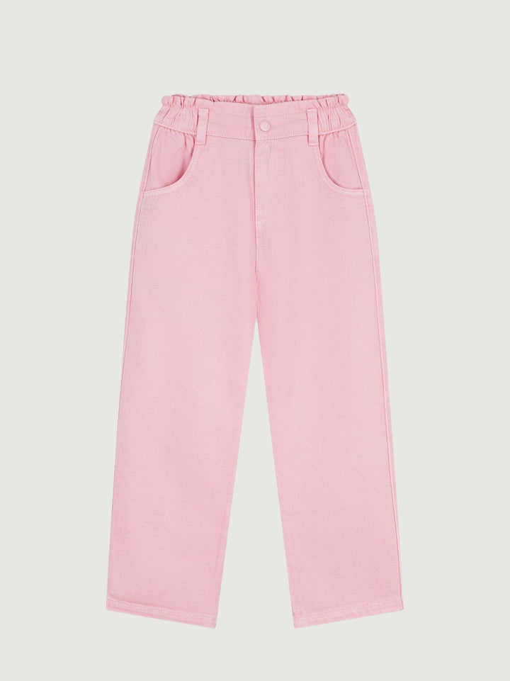 Pantaloni palazzo in cotone rosa A0F03 02 PETIT BATEAU 