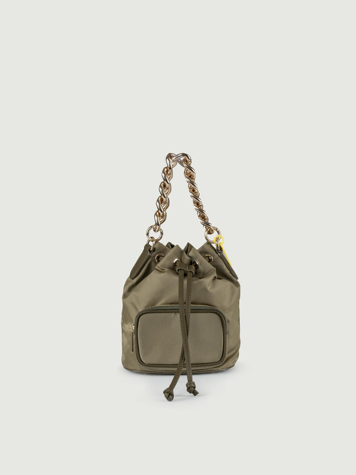 SECCHIELLO IN NYLON VERDE BADDIE BADDIE VERDE MILITARE BIMOR 