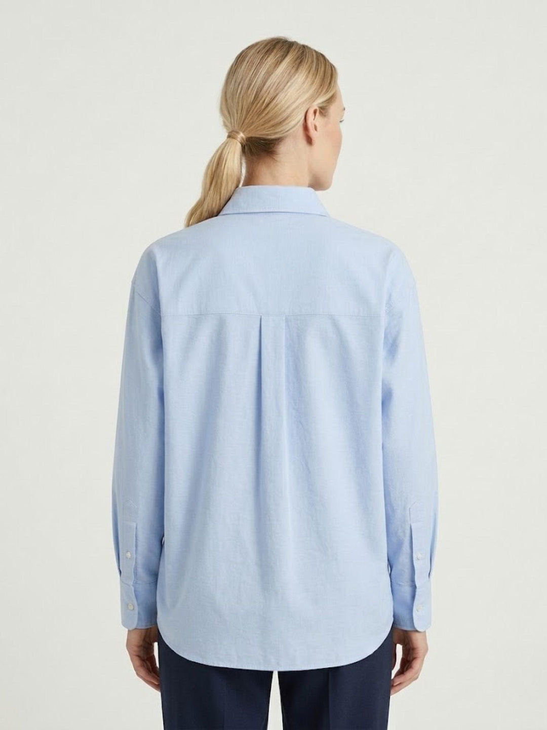 Camicia in cotone celeste GINEVRA AZZURRA ANDREA MORANDO 