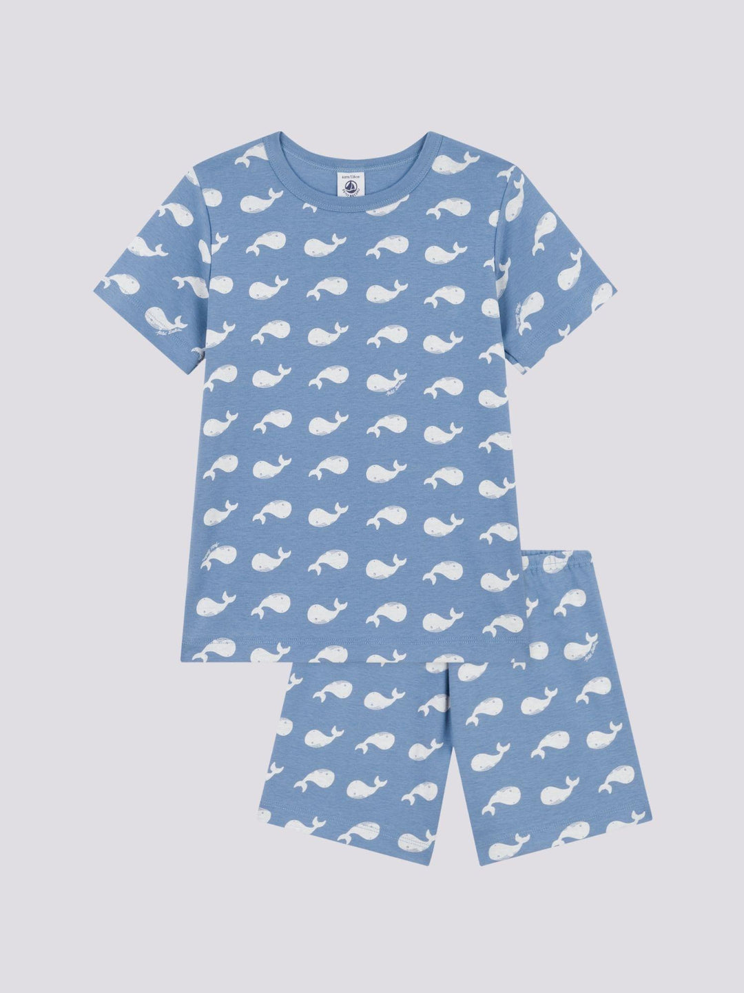 PIGIAMA SHORT IN COTONE FANTASIA BALENA BAMBINO A0ADT 01 PETIT BATEAU 