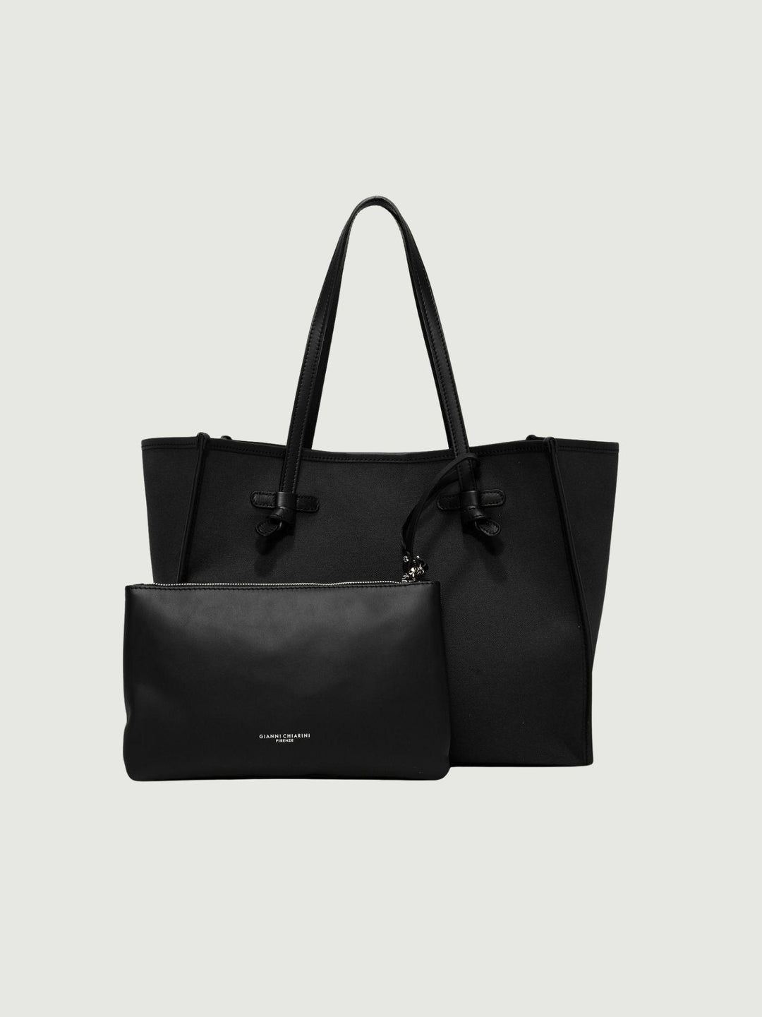 Shopping Marcella grande in canvas nera BS 6850/COMM CNV-SE 4250 GIANNI CHIARINI 