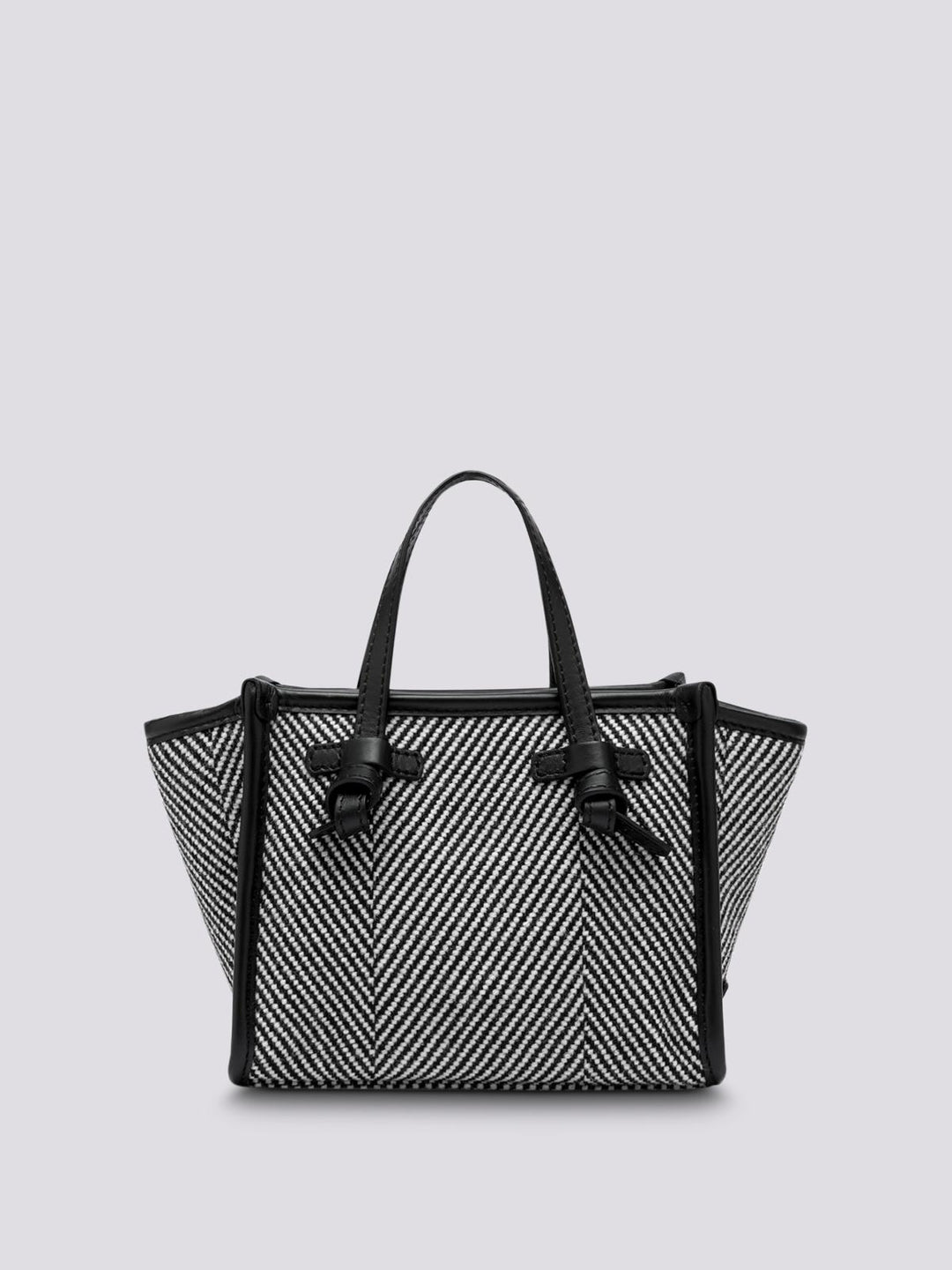 Borsa a mano Miss Marcella in tessuto spiga nero bianco BS 8065/23AI SPIGA 11647 GIANNI CHIARINI 