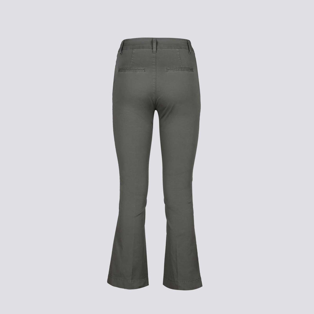 PANTALONE COLOR VERDE A TROMBETTA