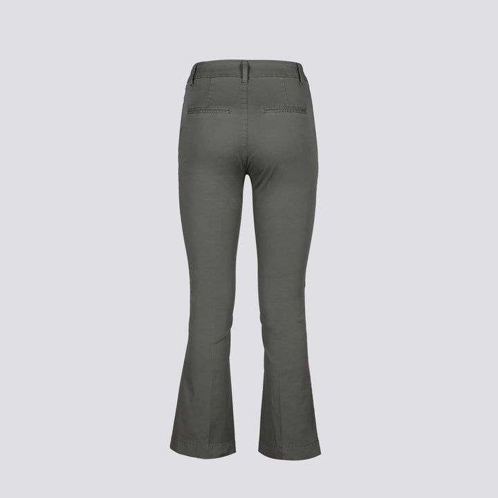 PANTALONE COLOR VERDE A TROMBETTA