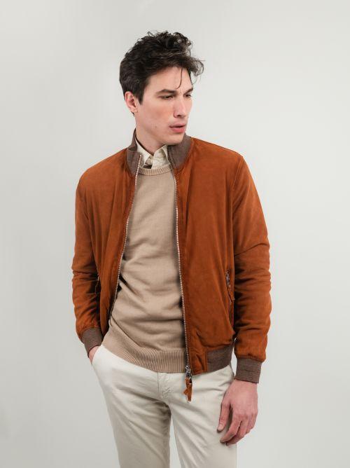 GIACCA SCAMOSCIATA COLOR MATTONE QUENTIN