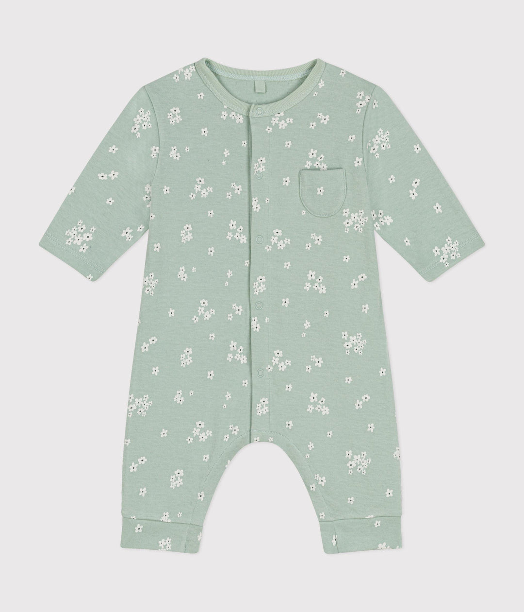 Tutina lunga in tubique a fiorellini A0B76 01 PETIT BATEAU 