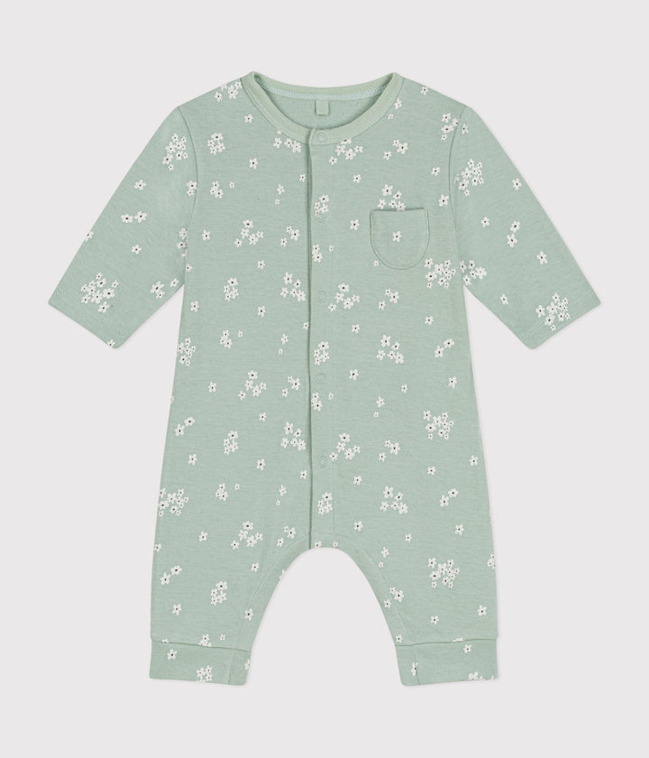Tutina lunga in tubique a fiorellini A0B76 01 PETIT BATEAU 
