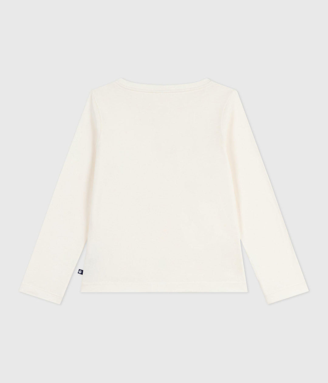 T-shirt a maniche lunghe in cotone con stampa mela A0ELR 02 PETIT BATEAU 