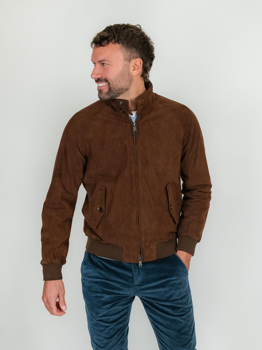 GIACCA G9 SCAMOSCIATA CUOIO BRCPS0939 711 BARACUTA 