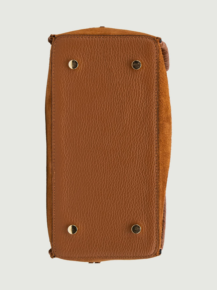 BORSA POCAHONTAS IN CAMOSCIO CUOIO POCAHONTAS CUOIO BIMOR 