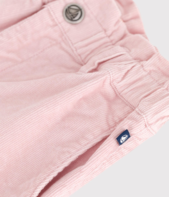 PANTALONI IN VELLUTO ROSA A0ECN 02 PETIT BATEAU 