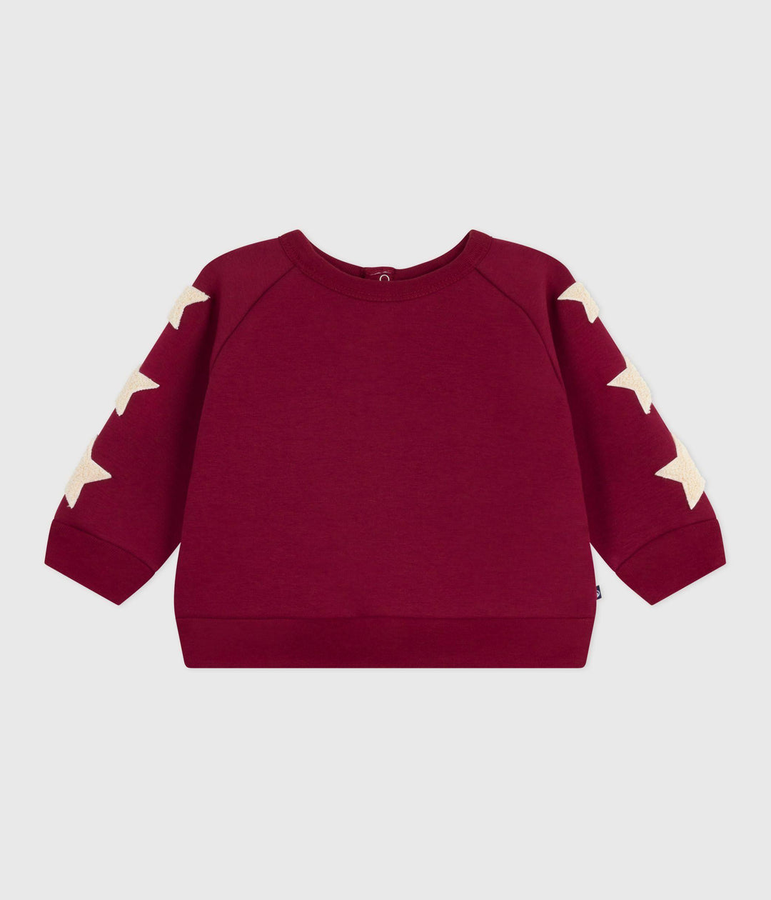 Felpa in cotone morbido e caldo con stelle stampate A0EDW 01 PETIT BATEAU 