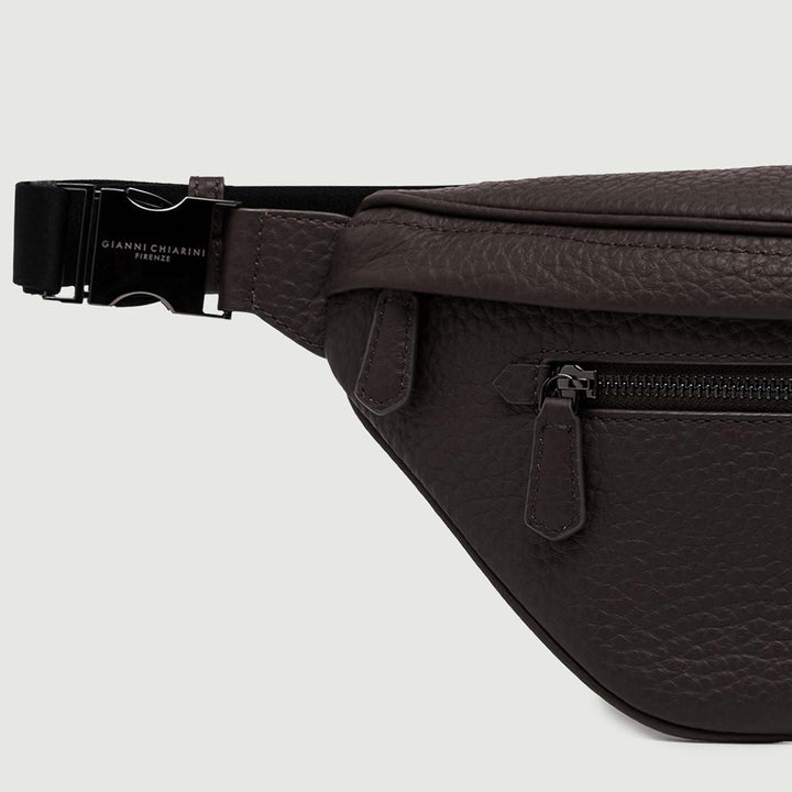 MARSUPIO FLORENCE IN PELLE MARTELLATA TESTA MORO MPU B17814 QNT 221 GIANNI CHIARINI 