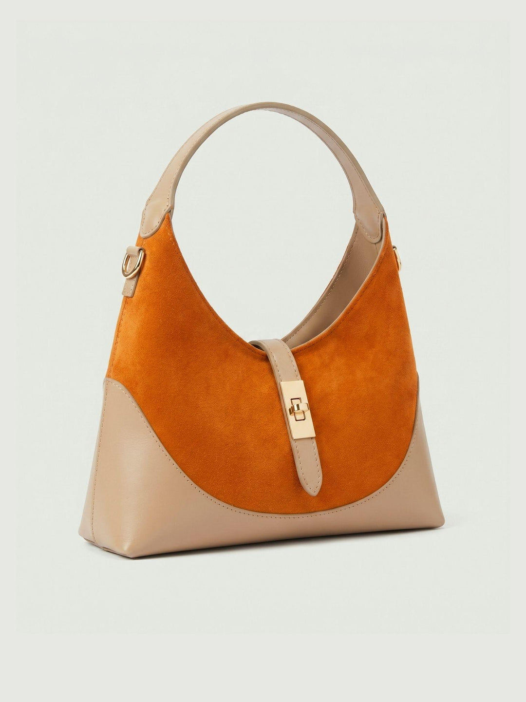 Borsa a spalla Elly in pelle scamosciata arancio ELLY ARANCIO BIMOR 