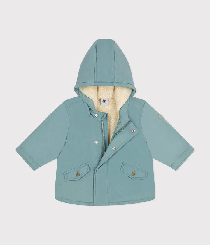 Parka verde in poliestere A0B4O 05 PETIT BATEAU 