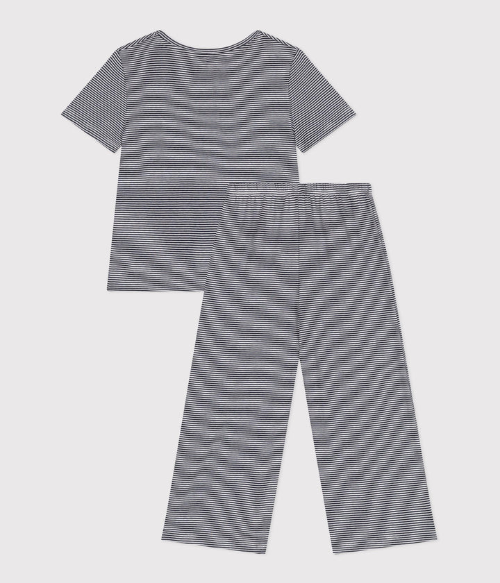 Pigiama millerighe bambina A0CK1 02 PETIT BATEAU 