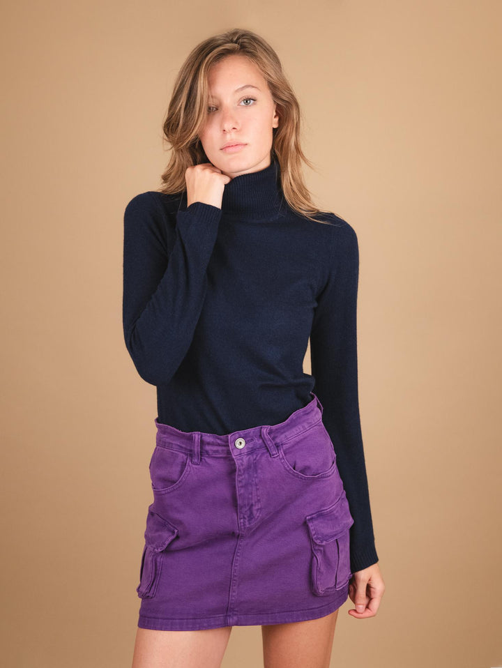 DOLCEVITA IN CASHMERE ECO-FRIENDLY BLU NINON BLU ABSOLUT CASHMERE 