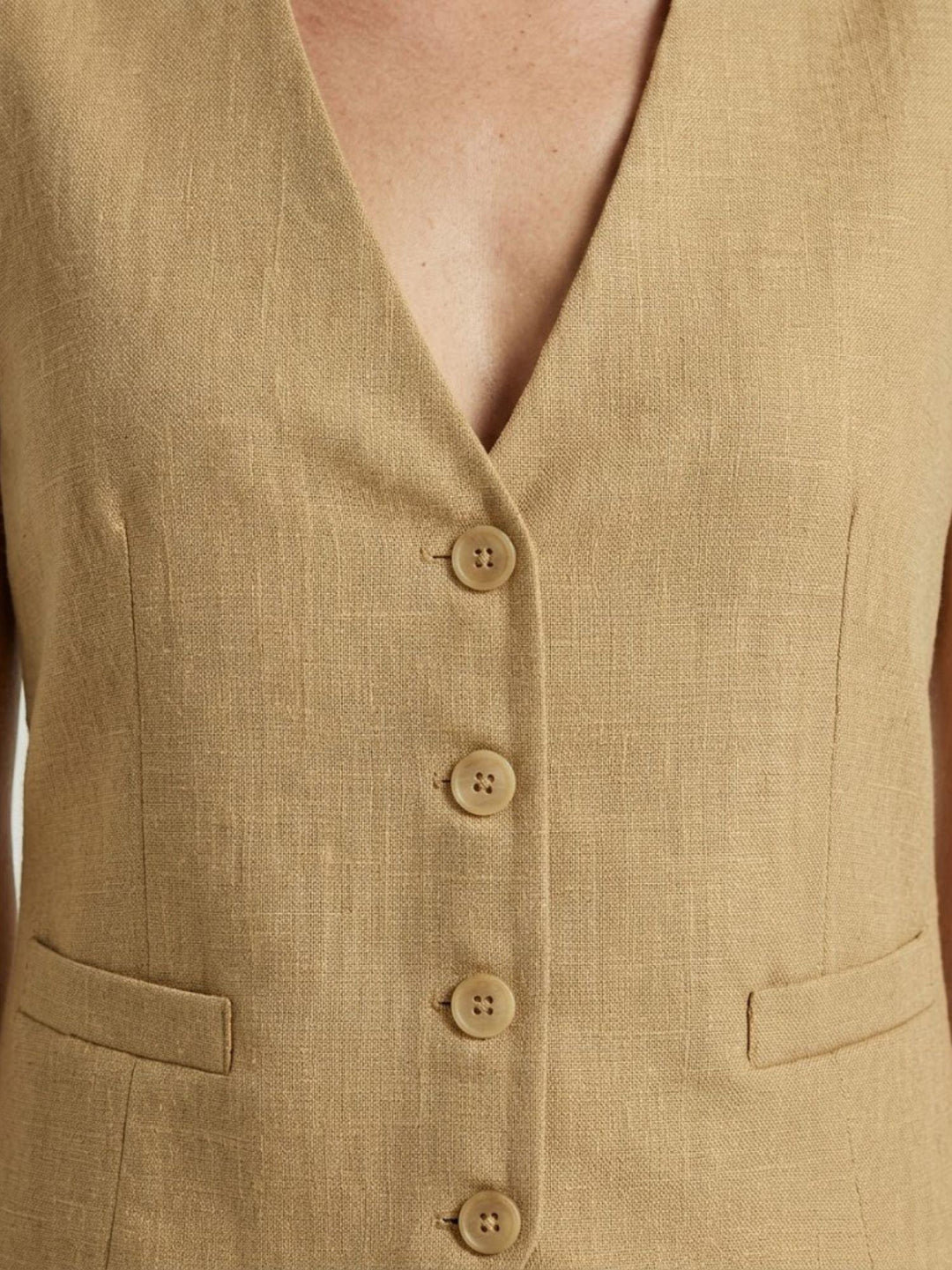 Gilet sartoriale senape 9933OR SENAPE ANDREA MORANDO 