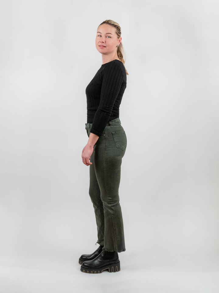 PANTALONE 5 TASCHE SFRANGIATO MILITARE 6826/26 MILITARE ANDREA MORANDO 