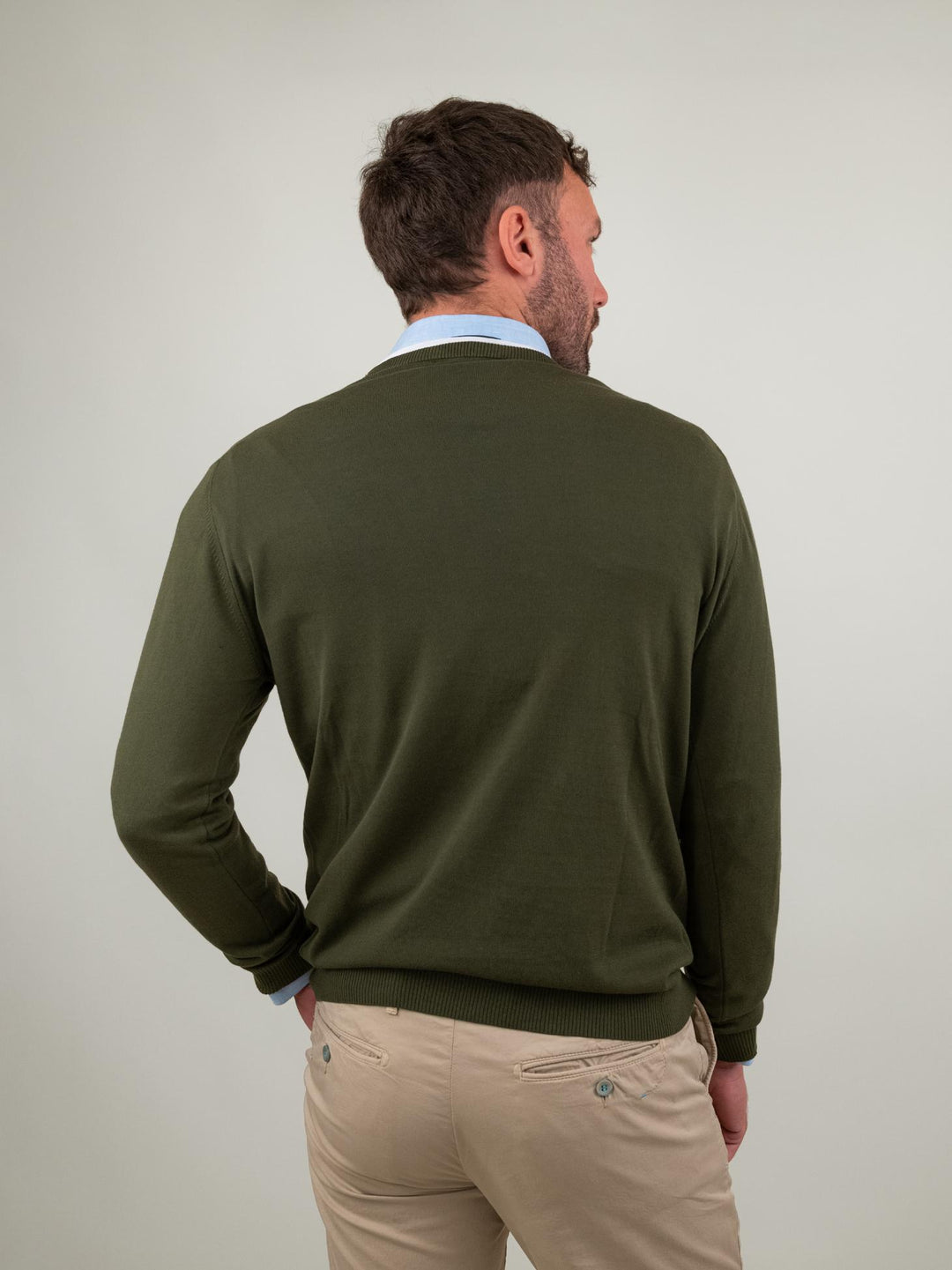 Maglia a MANICA LUNGA IN COTONE KAKI 0578 41 FIESOLI DANIELE 