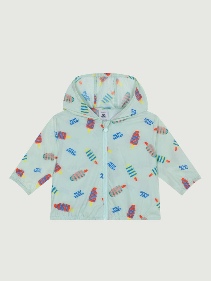 Giacca a vento anti-UV con stampa gelati A0F5C 02 PETIT BATEAU 