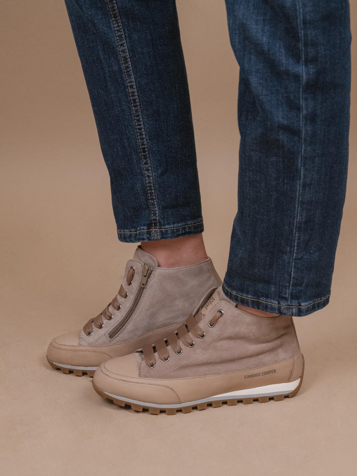 Sneaker JANIS MID in camoscio tortora 2017967 011E54 CANDICE COOPER 