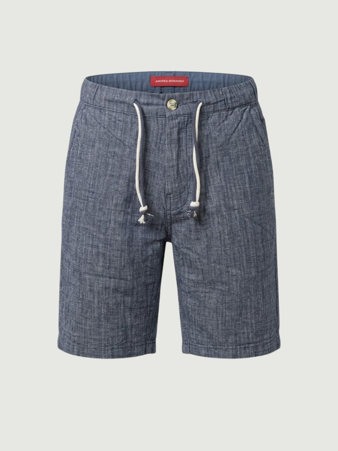 Bermuda con coulisse fiammato navy BR000611 NAVY ANDREA MORANDO 