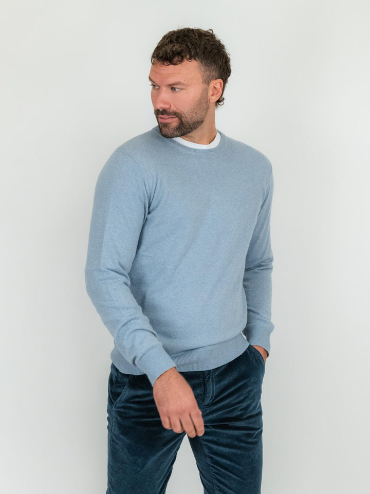 GIROCOLLO AZZURRO LANA E CASHMERE 1200224 209 ANDREA MORANDO 