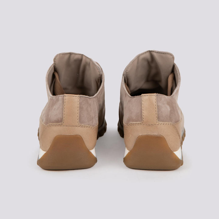 SNEAKER JANIS CHIC in camoscio TORTORA 2017965 021E54 CANDICE COOPER 