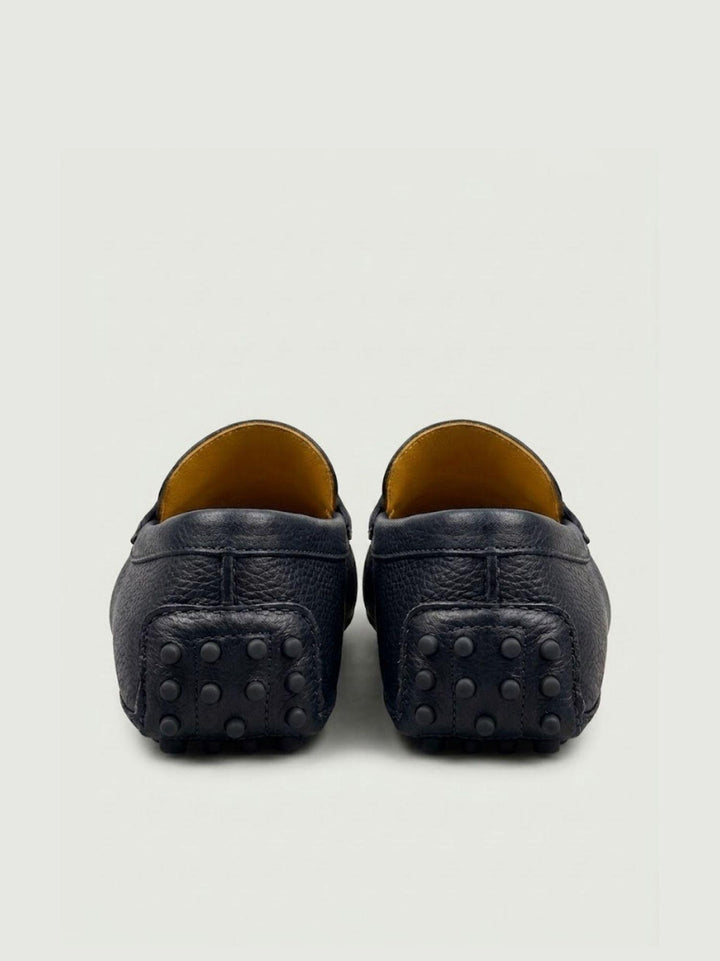 Mocassino Penny con gommini in pelle di cervo blu U8950 BLU ANDREA MORANDO 