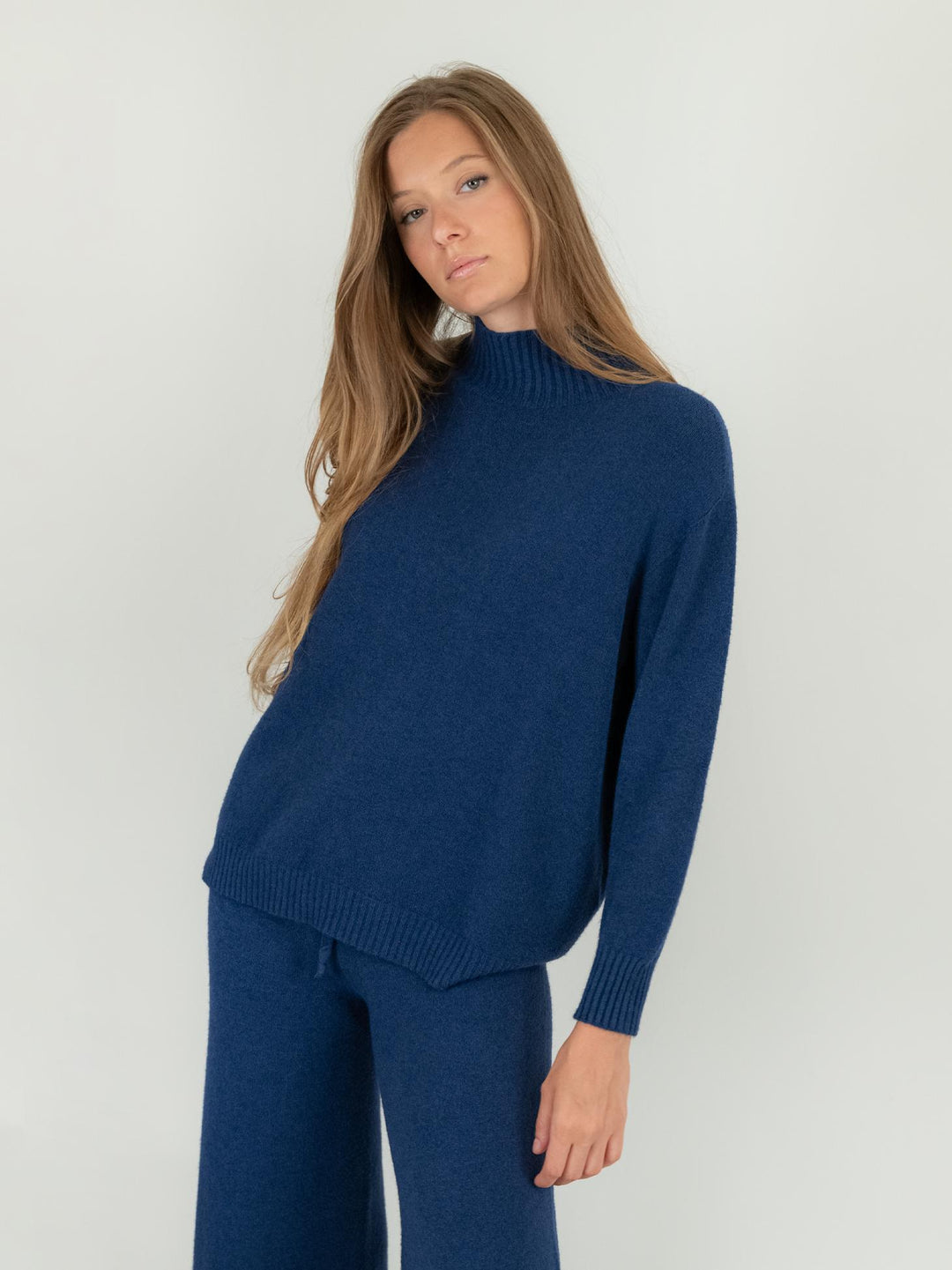 LUPETTO IN MAGLIA BLU 0570/138 1073 BIMOR 