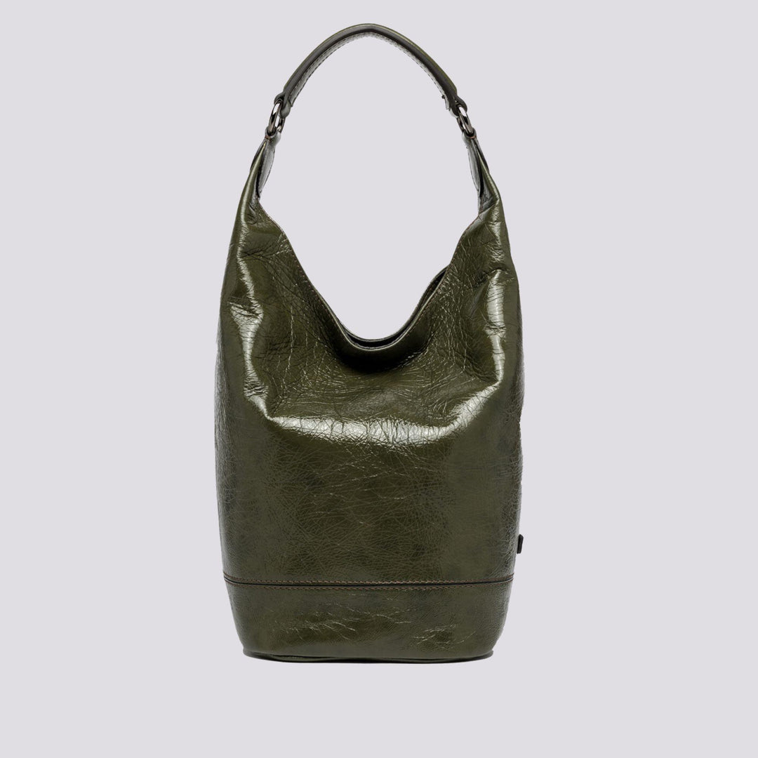 Borsa Phoebe secchiello  in naplak Guam green BS 10125 NPK 13131 GIANNI CHIARINI 