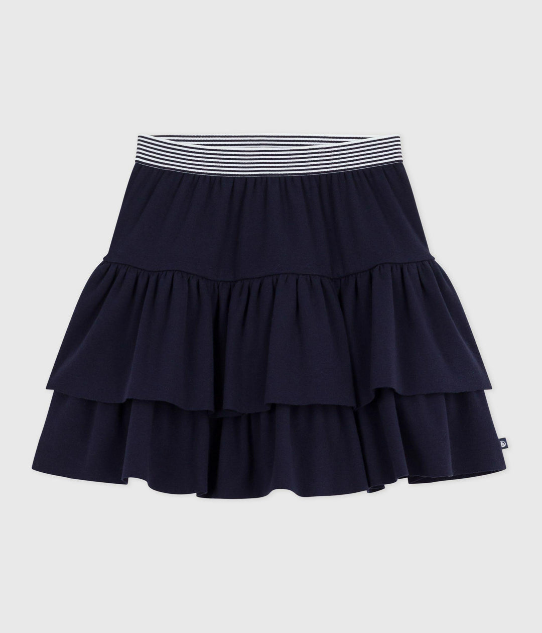 Gonna in cotone tinta unita bambina A0E1A 01 PETIT BATEAU 