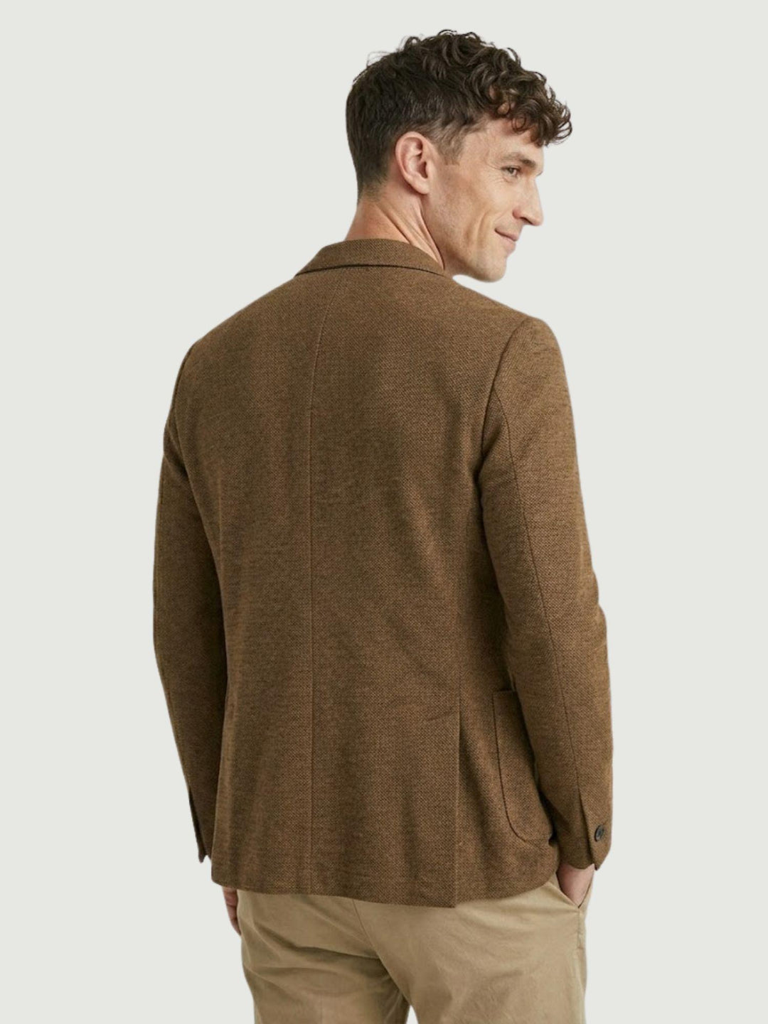 Blazer con microtrama testa di moro S1141 MORO ANDREA MORANDO 