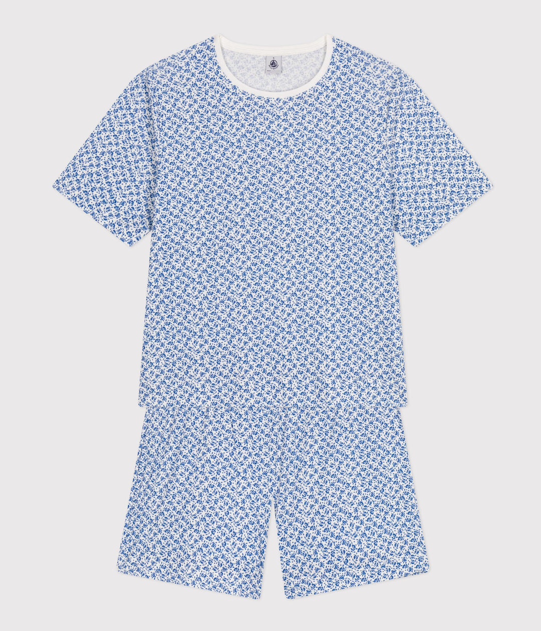 PIGIAMA DONNA IN COTONE CON MOTIVO FLOREALE A09TM 01 PETIT BATEAU 