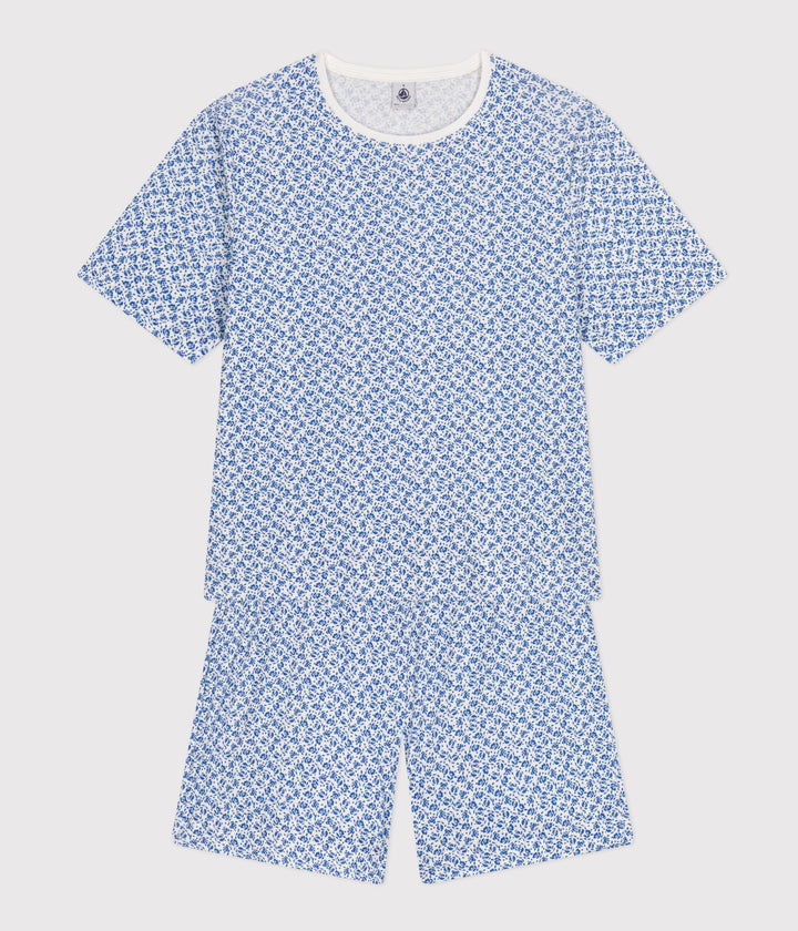 PIGIAMA DONNA IN COTONE CON MOTIVO FLOREALE A09TM 01 PETIT BATEAU 