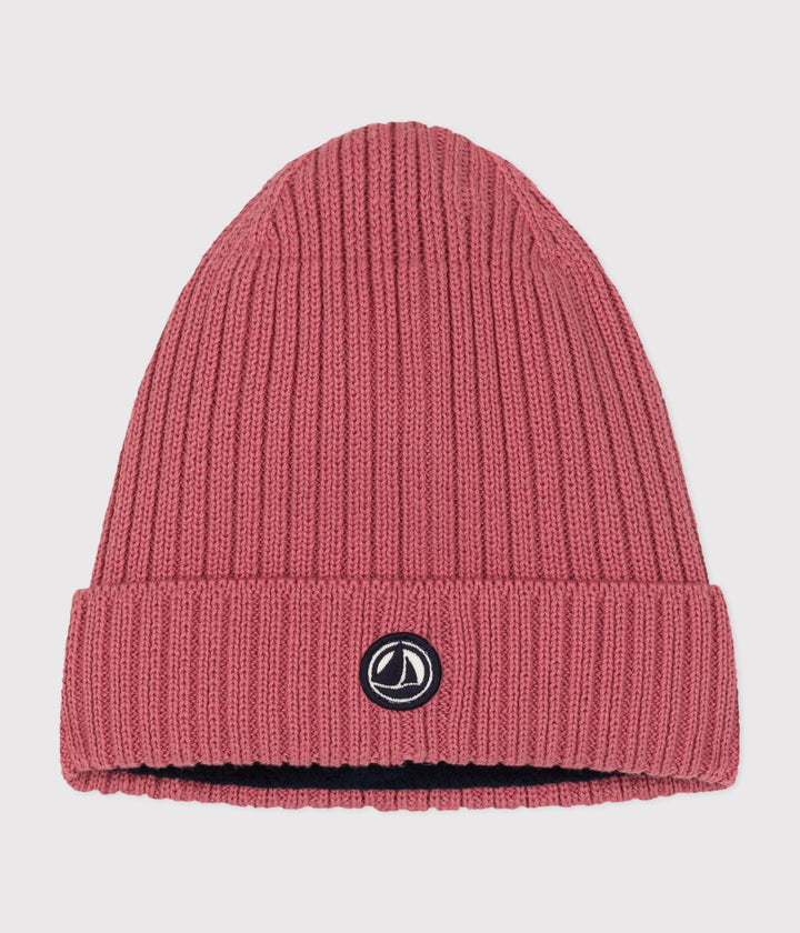 Berretto in maglia rosa  foderata in pile bambino A0B0A 04 PETIT BATEAU 