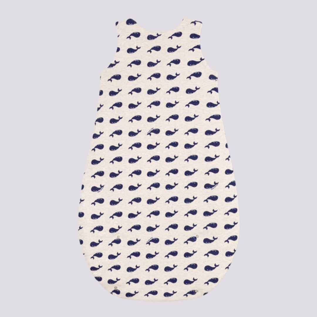 SACCO NANNA BALENE MARINE IN COTONE A09G1 01 PETIT BATEAU 