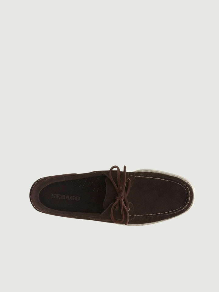 MOCASSINO DA BARCA portland in camoscio marrone