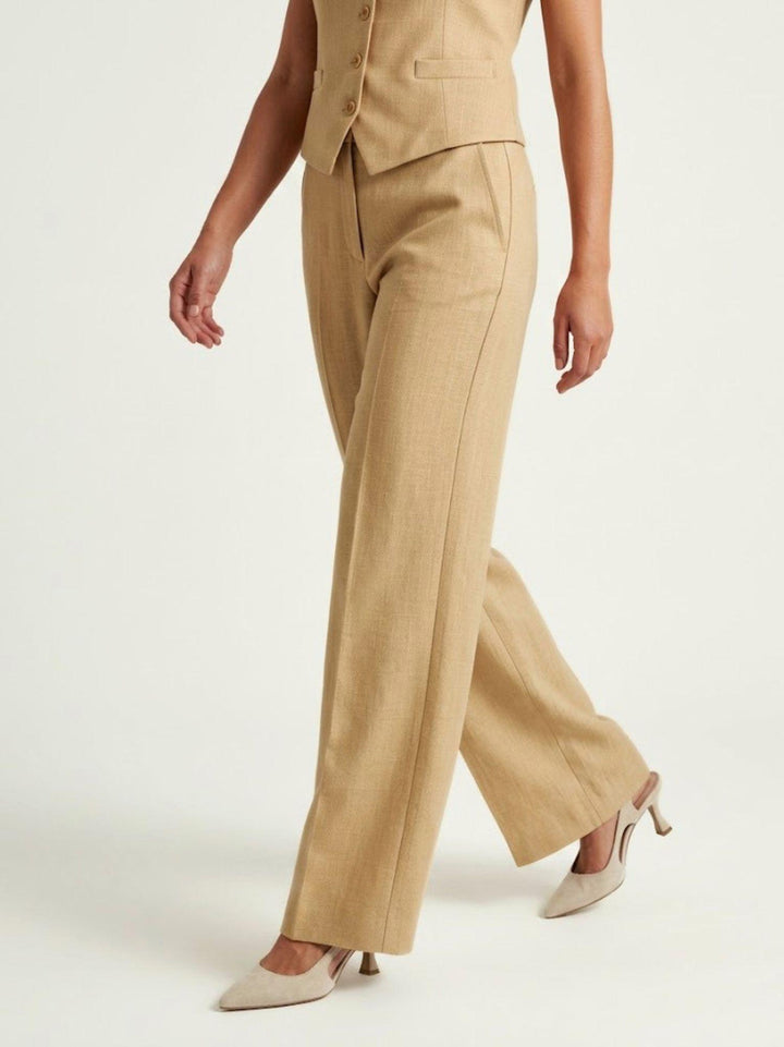 Pantalone sartoriale a palazzo senape 0636OR SENAPE ANDREA MORANDO 