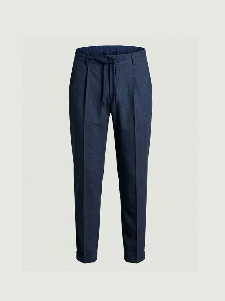 Pantalone fresco lana con coulisse indaco 01PL0204M 7003 ANDREA MORANDO 