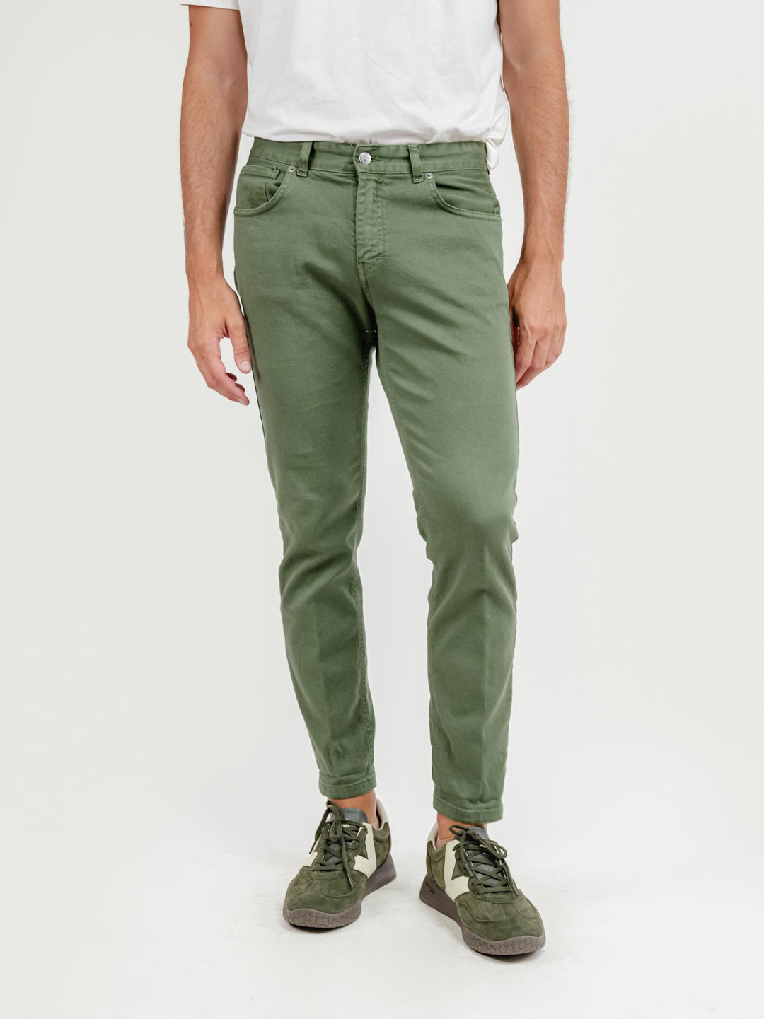 PANTALONE 5 TASCHE VERDE SALVIA 7607GSB SALVIA ANDREA MORANDO 