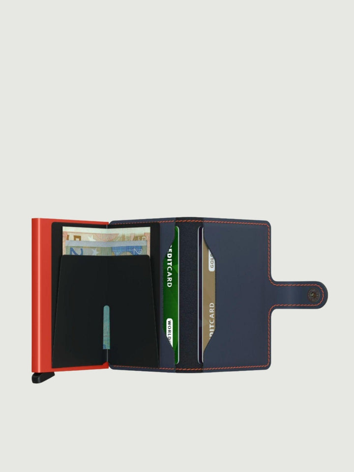 MINIWALLET MATTE BLU ORANGE MM NIGHTBLUE/ORANGE SECRID 